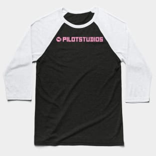 Pilot Studios Logo Pink Baseball T-Shirt